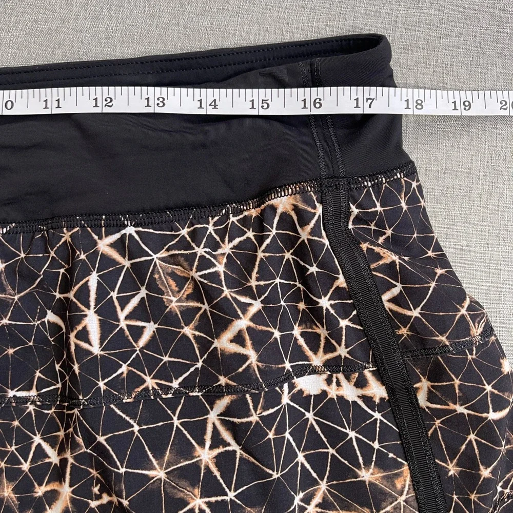 Lululemon Pace Rival Skirt II 4-Way Stretch Athletic Skort 12 Sugar Crush Black